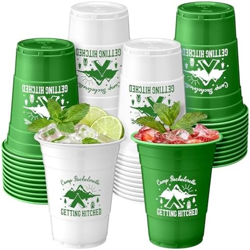 LemonRoad 50 Pcs Camp Bachelorette Party Plastic Cups 16oz by Unknown
