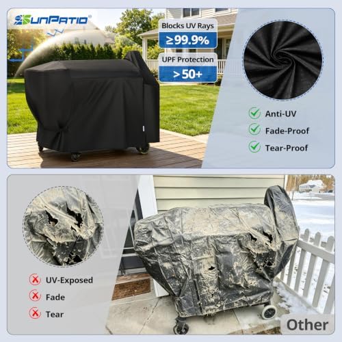 SunPatio BBQ Grill Cover Compatible with Pit Boss Austin XL/Rancher XL 1000 - Image 6