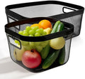 2 Pack Picnic Baskets, Garden Storage Baskets with Built-in Handle by Erthskda