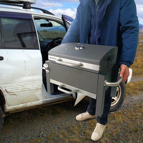 Portable Charcoal Grill, Outdoor Tabletop Charcoal Grill for Camping - Image 6
