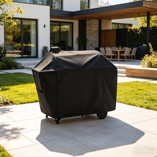 Grill Cover for Nexgrill 29 Barrel Offset Charcoal Smoker Grill - Image 6