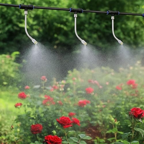 CozyCabin 15Pcs Flexible Mister Extensions with 15pcs Brass Misting Nozzle Kits, 5.9 Inch Brass Mist Rod for Mister Nozzles, Bendable Copper Extended Pole 10/24 UNC Thread for Outdoor Cooling System - Image 7