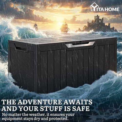 YITAHOME 100 Gallon Large Outdoor Storage Box - Image 5