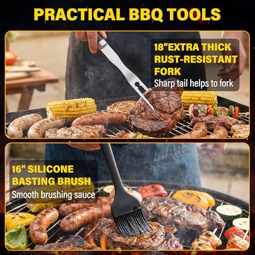 Grill Set, Grill Tools for Outdoor Grill Utensils Set BBQ Accessories - Image 7