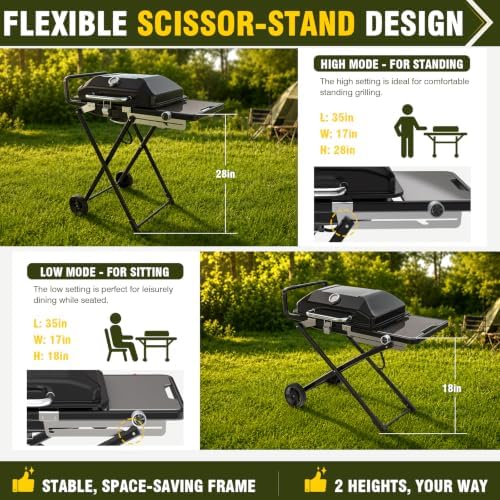 BESTFIRE Foldable Propane tailgate grill Enamel-coated Rust-resistant Body - Image 5