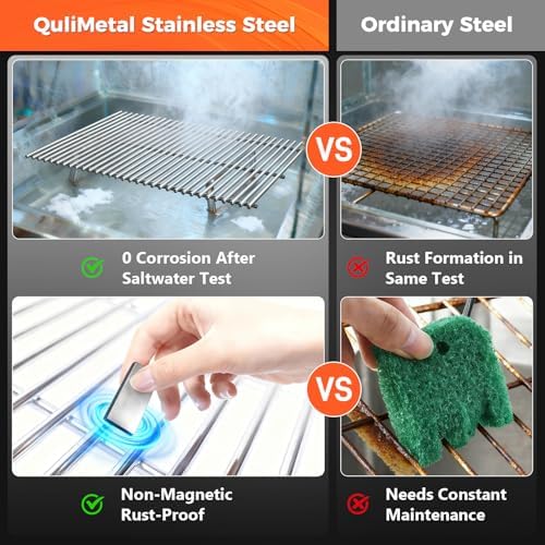 QuliMetal Grill Grates for Weber Spirit 300 and GS4 Spirit II 300 Series - Image 5