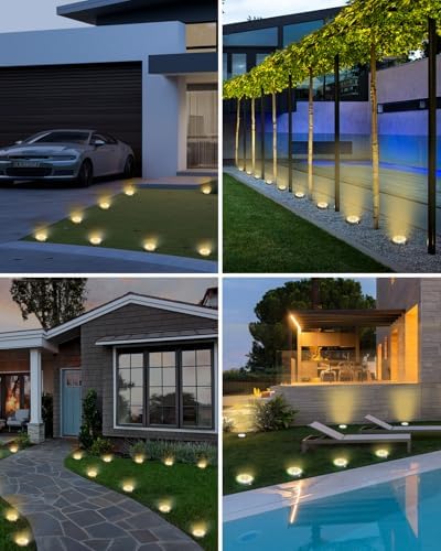 btfarm 16 Pack Solar Lights Outdoor Waterproof, 8 LED Solar Ground Lights - Image 5
