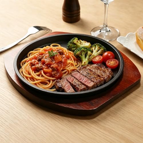 Cast Iron Fajita Plate, Skillet Pan, Steak Platter (10 inch with Base) - Image 7