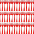 60 Pcs Red Disposable Plastic Forks Cutlery Heavy Duty Dinnerware Plastic Silverware Flatware for Home Office School Party Picnics Restaurant Outdoor Events or Every Day Use (Red) by Unknown