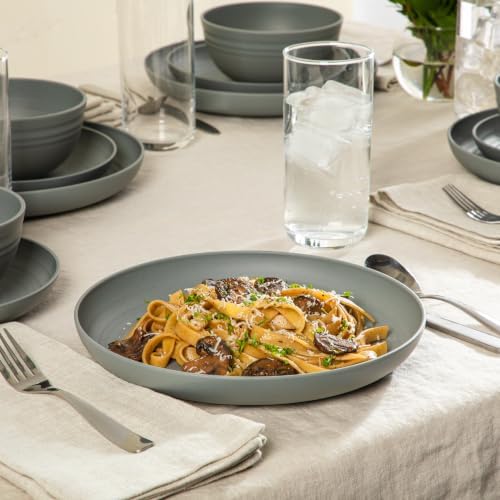 Gibson Home Plates and Bowls Set, 12 Piece Wheat Straw Dinnerware for 4 - Image 4