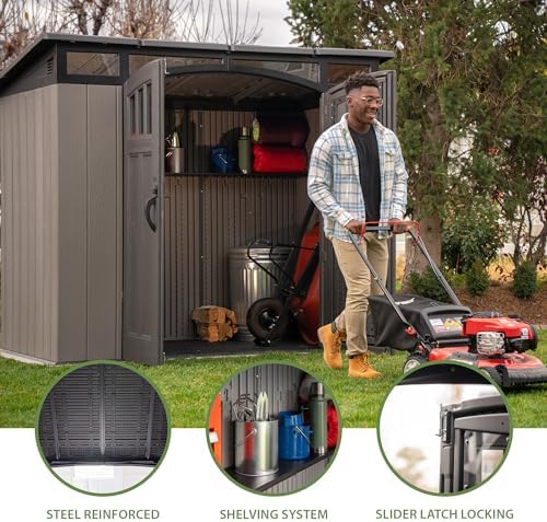 LIFETIME 8 x 5 Ft. Modern Outdoor Storage Shed - Image 6
