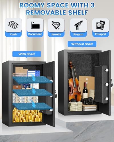 [ °] Fire Proof Safe for Home Documents 5.0 Cuft - Image 6