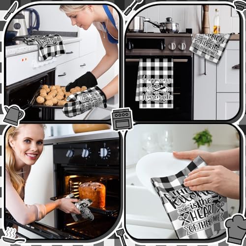 Sratte 6 Pcs Kitchen Decor Accessories Set, Kitchen, Black White - Image 5