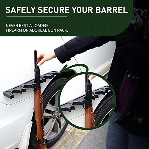 Adoreal Magnetic Rifle Rack, Durable Rubber Gun Rack for Gun Storage, Magnetic Gun Holder in Gun Cabinet, Shotgun Rifle Barrel Rest Gun Safe Organizer Indoor Gun Racks - Image 6