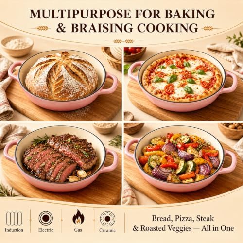 QuliMetal 5QT Enameled Cast Iron Dutch Oven for Sourdough Bread Baking - Image 6