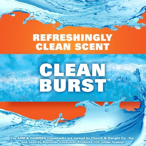 Hefty Ultra Strong 13 Gal Kitchen Trash Bags, White, Clean Burst, 40ct - Image 3