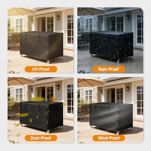 TOHONFOO Outdoor Prep Table Cover Waterproof for Grill Cart,42x22x35in - Image 6