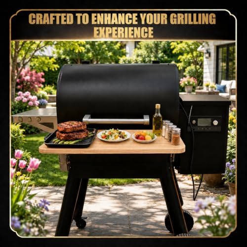 QuliMetal Foldable Front Shelf for Traeger Pro 22,Pro 575,Ironwood 650 - Image 4