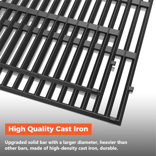 QuliMetal 18.75 Inch Cast Iron Grill Grates for Weber Genesis II 300 Series - Image 3