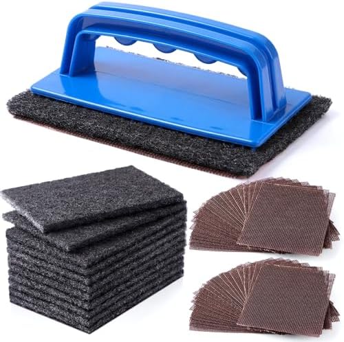 Reallnaive 31 Pcs Griddle Cleaning Kit for Flat Top Grill,Blue by Reallnaive