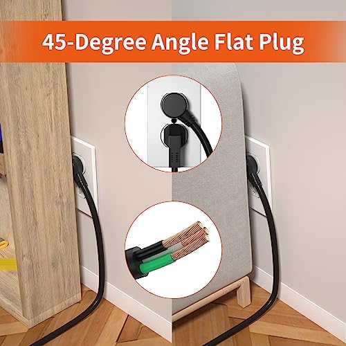 8 Outlet Long Power Strip, 2100J Surge Protector Heavy Duty 6FT Cord Wide Spaced and Wall Mount Metal Powerstrip for Home Office Garage Workshop - Image 6