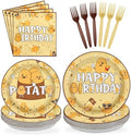 96Pcs Funny Potato Birthday Cartoon Party Decorations, Serves 24 by Greencian
