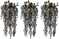 RECUTMS Black Hanging Flowers with Light Faux Hanging Plants Black Greenery by RECUTMS
