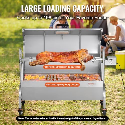 VEVOR Rotisserie Grill, 45" Baffle Electric Rotisserie Grill Kit - Image 3