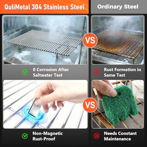 QuliMetal SUS304 Grill Grates for Weber Spirit 310&GS Spirit II 300 Series - Image 6