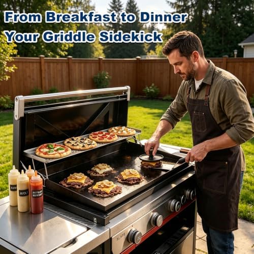 Griddle Warming Rack for Weber 36 inch Slate Griddles, 304 Stainless Steel - Image 7