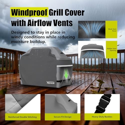 YSPACE 48 Inch Grill Cover Heavy Duty Waterproof BBQ Grill Cover - Image 5