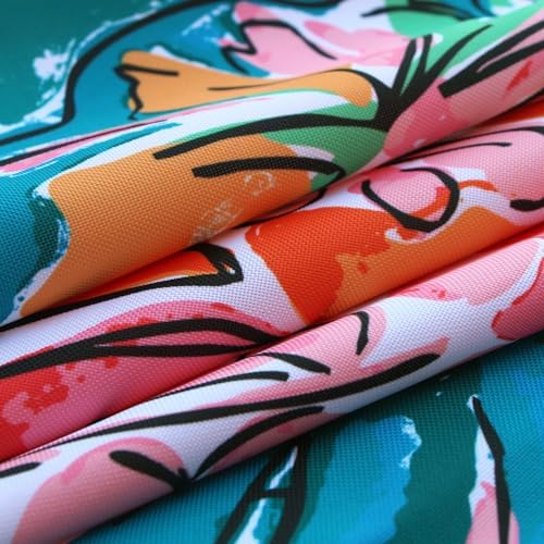 EHouseHome Outdoor and Indoor 60inch Round Tablecloth with Umbrella Hole and Zipper, Waterproof Zippered Patio Cloths, Spring/Summer Table Covers for Backyard Circular Table/BBQs/Picnic - Image 6