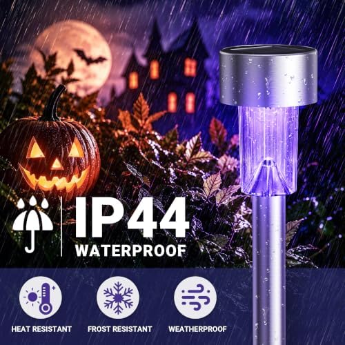 GIGALUMI Solar Halloween Lights Outdoor Waterproof 20-Pack Halloween Decor - Image 3