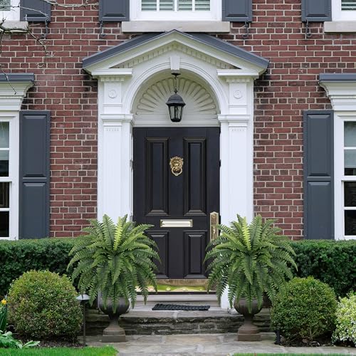 FOREST PRINCE 35" Fake Ferns Artificial Bush Plants for Outdoors, 2-Pack - Image 6