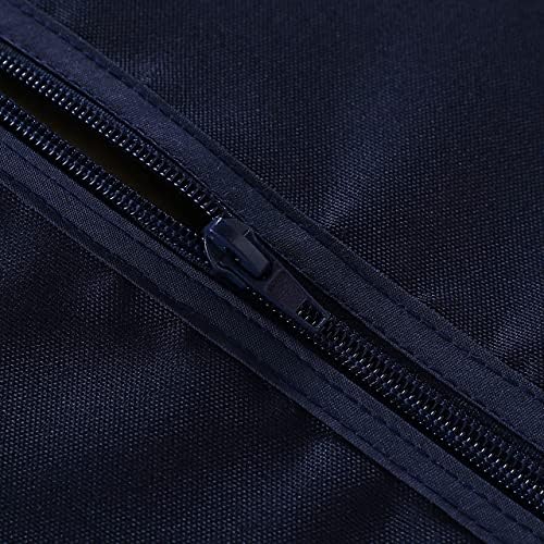 LUSHVIDA Round Outdoor Tablecloth with Umbrella Hole 70 Inch Navy - Image 5