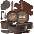 CAROTE 21pcs Pots and Pans Set Non Stick, Detachable Handle Cookware by CAROTE