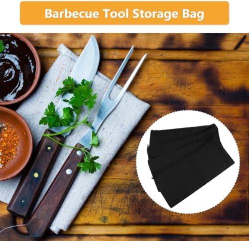 4pcs Barbecue Tool Storage Bag Multi-use Organizer for Grilling Gear - Image 3