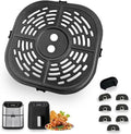 6QT Square Air Fryer Grill Plate for Bella Pro Series 6QT Digital Air Fryers, Upgraded Air Fryer Grill Pan Crisper Plate Tray Insert Grate Rack Grid for 6QT Bella Air Fryer, Dishwasher Safe by chengziyue