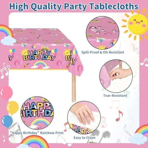 121PCS Cartoon Teacher Happy Birthday Party Decorations - Image 3