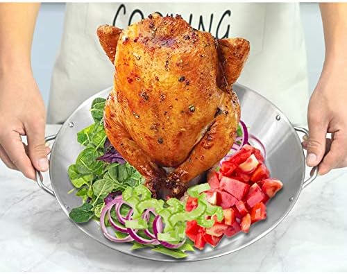 Beer Can Chicken Holder 12 Inch Stainless Steel Grill Roaster Stand - Image 2
