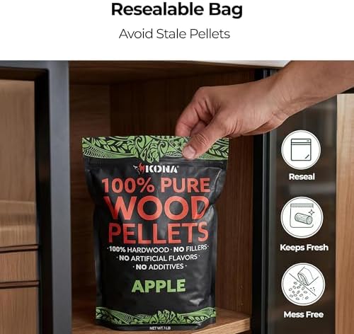 Kona Wood Pellet Variety Pack for Ninja Woodfire - 8 Flavors, 8 x 1 lb - Image 3