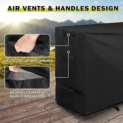 Griddle Cover for Royal Gourmet GB8001B 8-Burner Gas Grill, Flat Top Grill Cover for Royal Gourmet GB8003 8-Burner Outdoor Griddle-Waterproof - Image 4