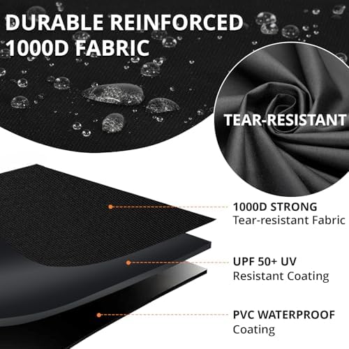 32 Inch BBQ Grill Cover Small 2 Burner Gas Grill Cover,1000D Heavy Duty - Image 3