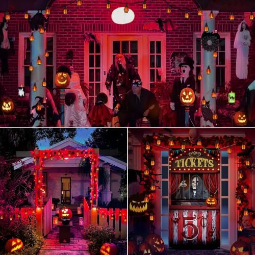 Solar String Lights for Outside, 33Ft Solar Patio Light with 15 Flickering - Image 7