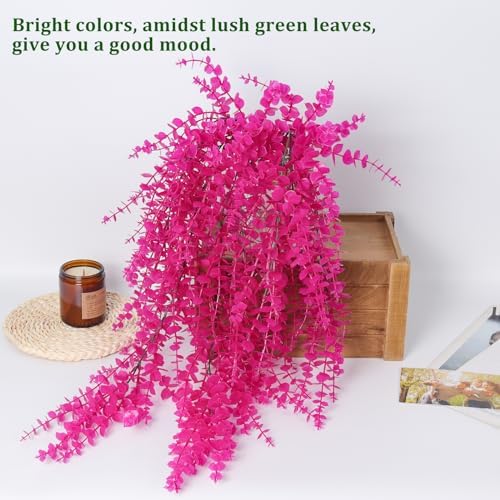 RECUTMS Artificial Plants Fake Hanging Vines Shrub Draping Eucalyptus Vines - Image 4