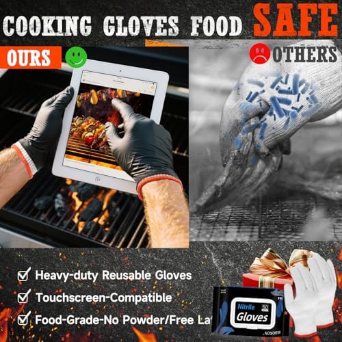 ANBOSON BBQ Gloves,Disposable BBQ Gloves Heat Resistant Cooking - Image 5