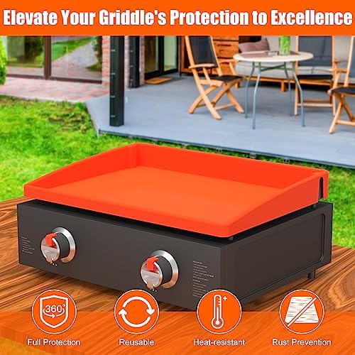 Silicone Griddle Mat Cover for Blackstone - 22 Inch True All-Encompassing Coverage Heavy Duty Food Grade Grill Buddy Mat, All Season Cooking Surface Protective Cover - Image 4