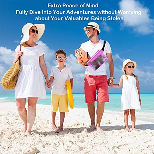 AiRunTech Waterproof Pouch with Waist Strap (2 Pack) | Beach Accessories Best Way to Keep Your Phone and Valuables Safe and Dry | Perfect for Boating Swimming Snorkeling Kayaking Beach Pool Water Park - Image 6