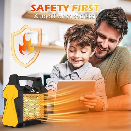 Outdoor Heater for Patio, 1500W Electric Space Heater for Garage Greenhouse - Image 4