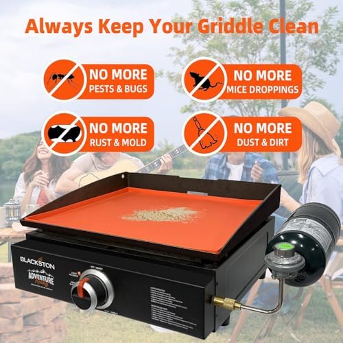 Blackstone Grill Mat 17 inch,Silicone Protective Cover for Blackstone Griddle, Silicone Grill Rubber Mat, Protect Griddle from Rodents, Insects, Debris, and Rust - Image 5